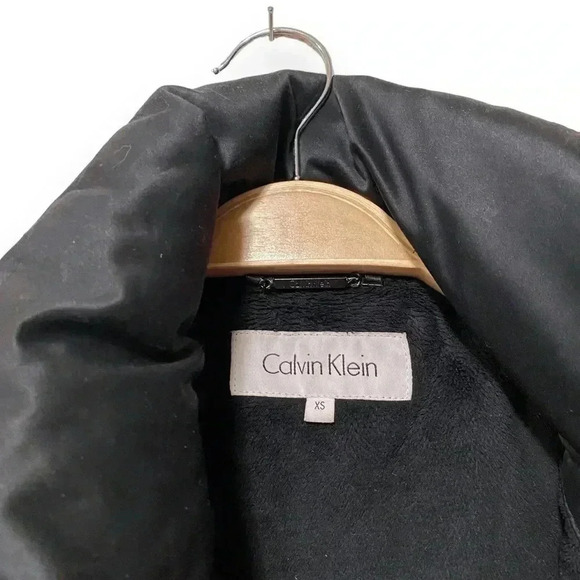 Calvin Klein Down Black Puffer Jacket Coat Size XS - Picture 4 of 6
